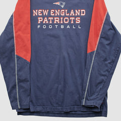 New England Patriots NFL 2000s Long Sleeve T-shirt - Navy Vintage outlet