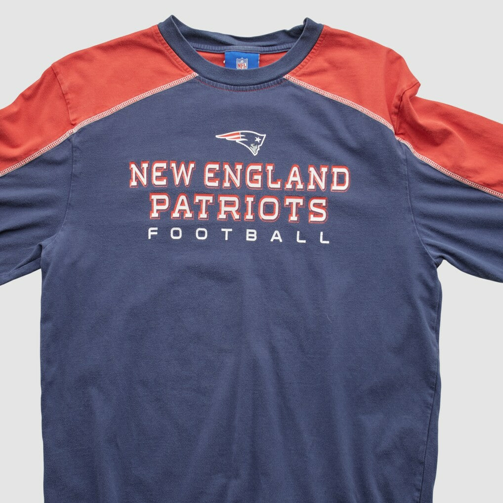 New England Patriots NFL 2000s Long Sleeve T-shirt - Navy Vintage outlet