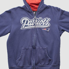 New England Patriots NFL 2010s Hooded Full Zip Sweatshirt - Navy Vintage online