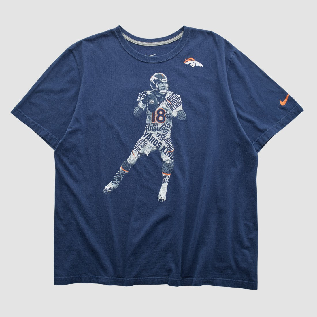 Denver Broncos 2010s T-shirt - Navy Vintage outlet