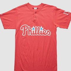 Philadelphia Phillies Majestic 2000s T-shirt - Red Vintage