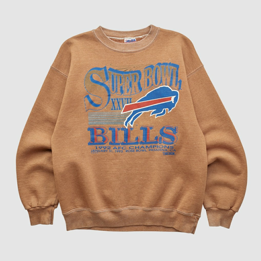 Super Bowl XXVII Trench 1992 Pullover Sweatshirt - Clay Vintage for sale