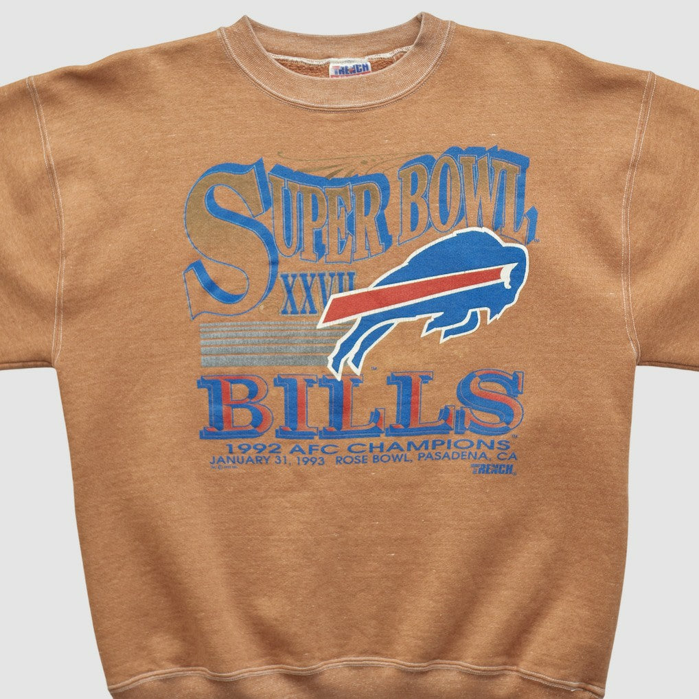 Super Bowl XXVII Trench 1992 Pullover Sweatshirt - Clay Vintage for sale