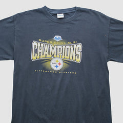 Pittsburgh Steelers Gildan 2009 T-shirt - Black Vintage discount
