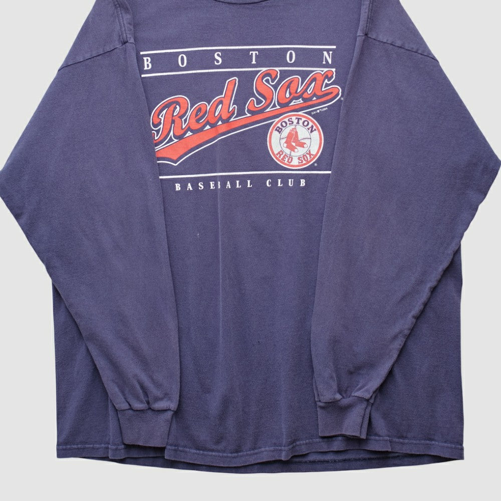 Boston Red Sox True Fan 2004 Long Sleeve T-shirt - Navy Vintage