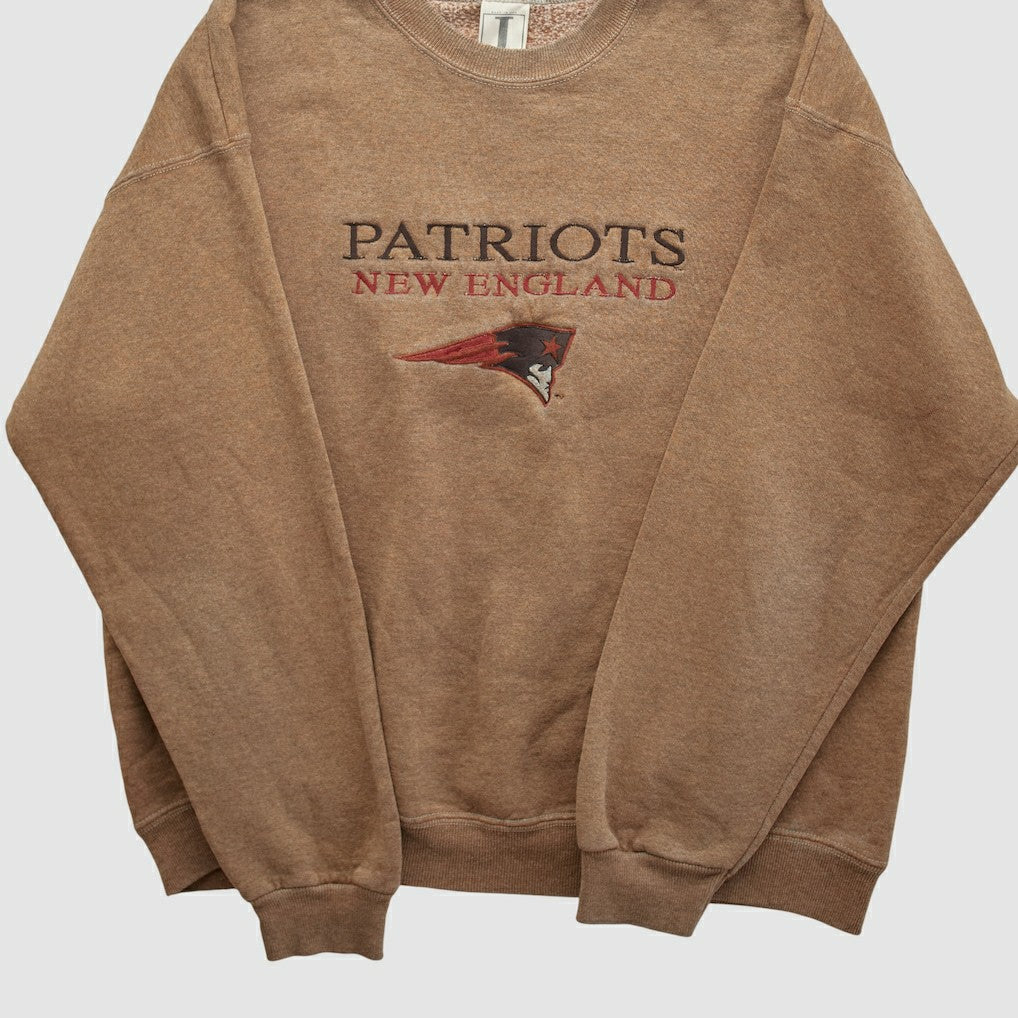 New England Patriots Jostens 90s Pullover Sweatshirt - Clay Vintage discount