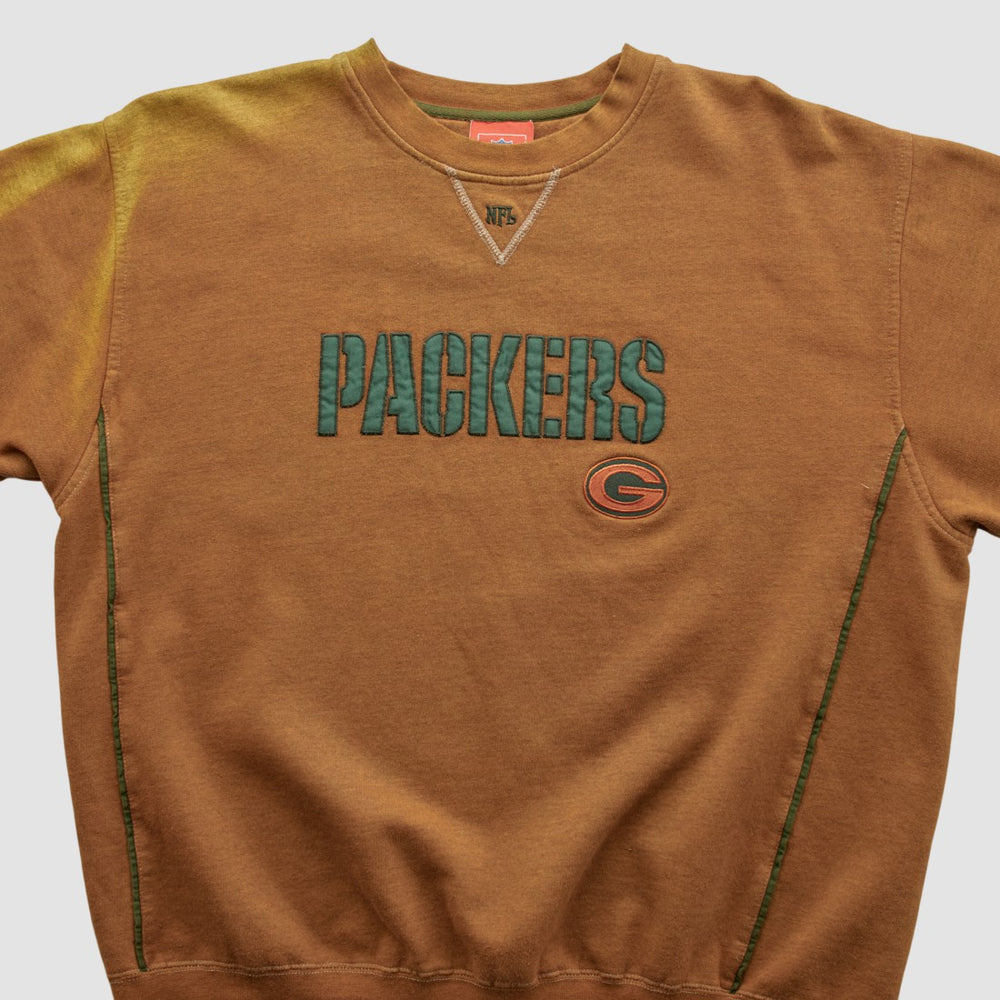 Green Bay Packers NFL 2000s Pullover Sweatshirt - Brown Vintage for sale