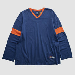 Denver Broncos NFL 2000s Long Sleeve T-shirt - Navy Vintage online