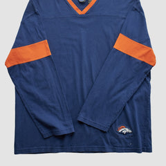 Denver Broncos NFL 2000s Long Sleeve T-shirt - Navy Vintage online