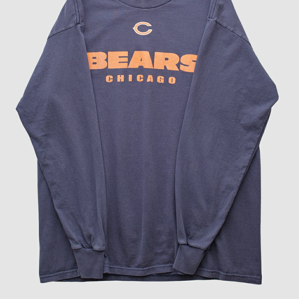 Chicago Bears NFL 2000s Long Sleeve T-shirt - Navy Vintage for sale