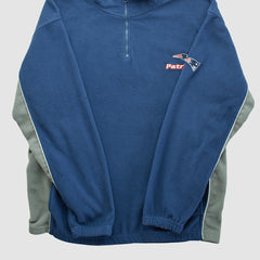 New England Patriots NFL 2000s 1/4 Zip Sweatshirt - Navy Vintage cheap