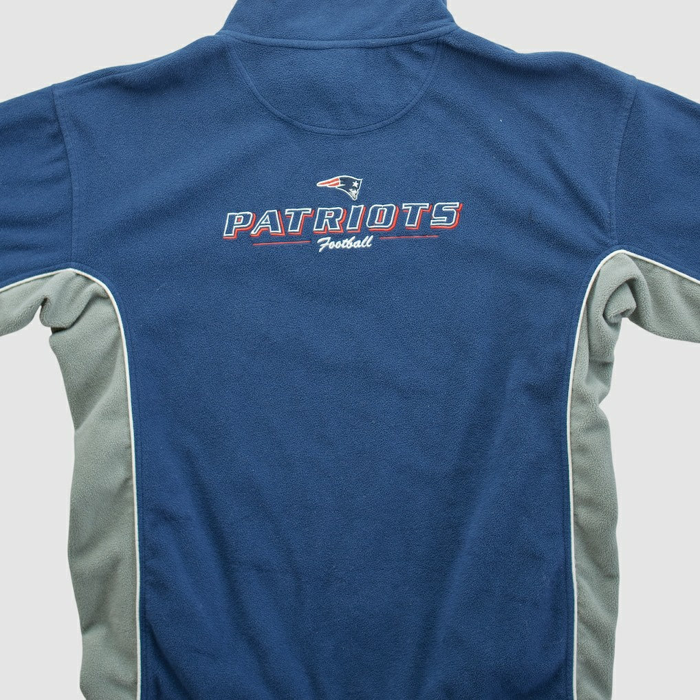 New England Patriots NFL 2000s 1/4 Zip Sweatshirt - Navy Vintage cheap