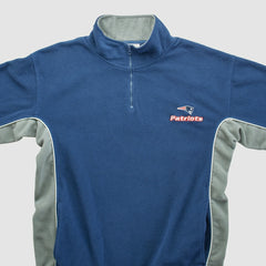 New England Patriots NFL 2000s 1/4 Zip Sweatshirt - Navy Vintage cheap