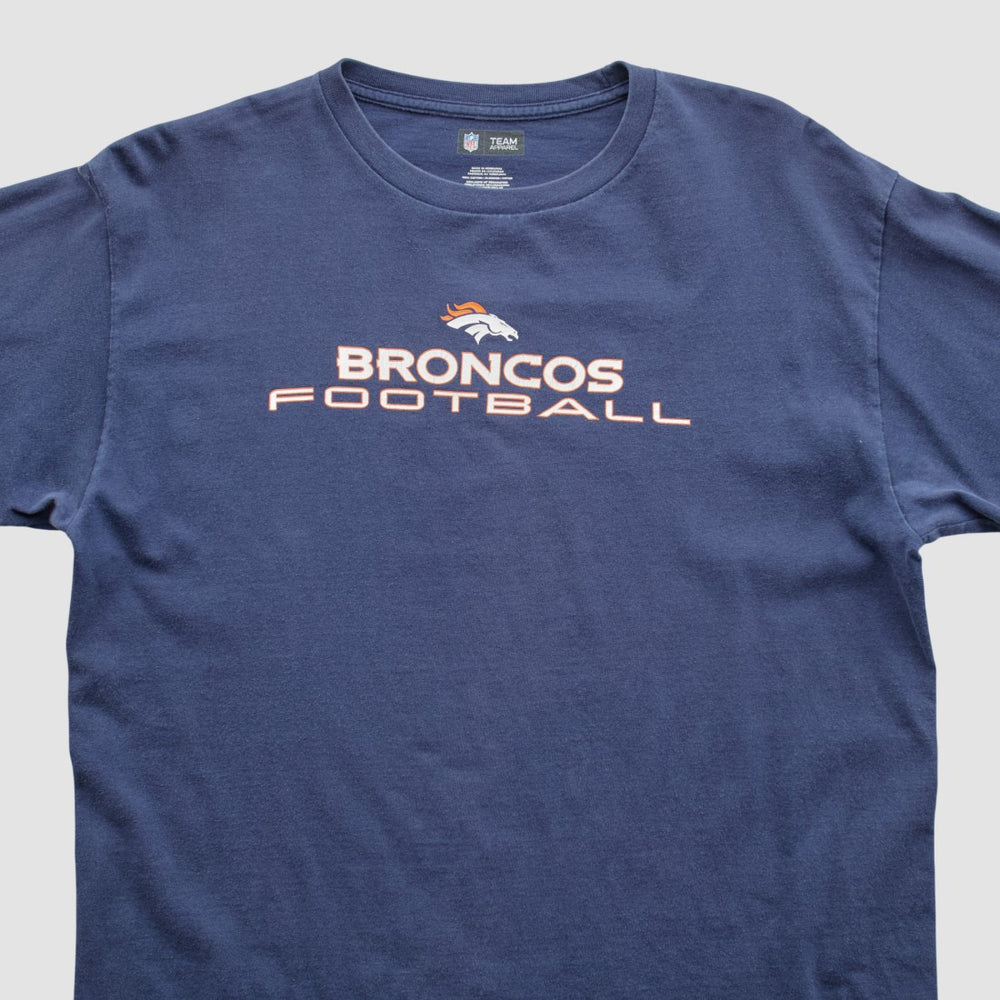 Denver Broncos NFL 2010s Long Sleeve T-shirt - Navy Vintage outlet