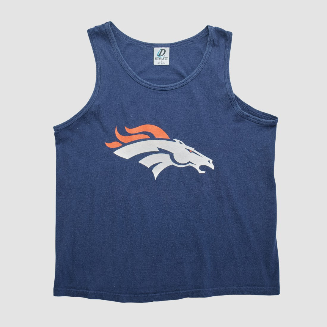 Denver Broncos Dynasty 90s Tank - Navy Vintage sale