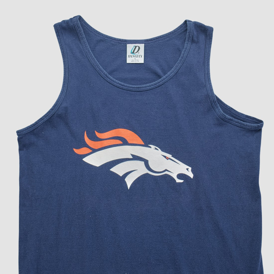 Denver Broncos Dynasty 90s Tank - Navy Vintage sale