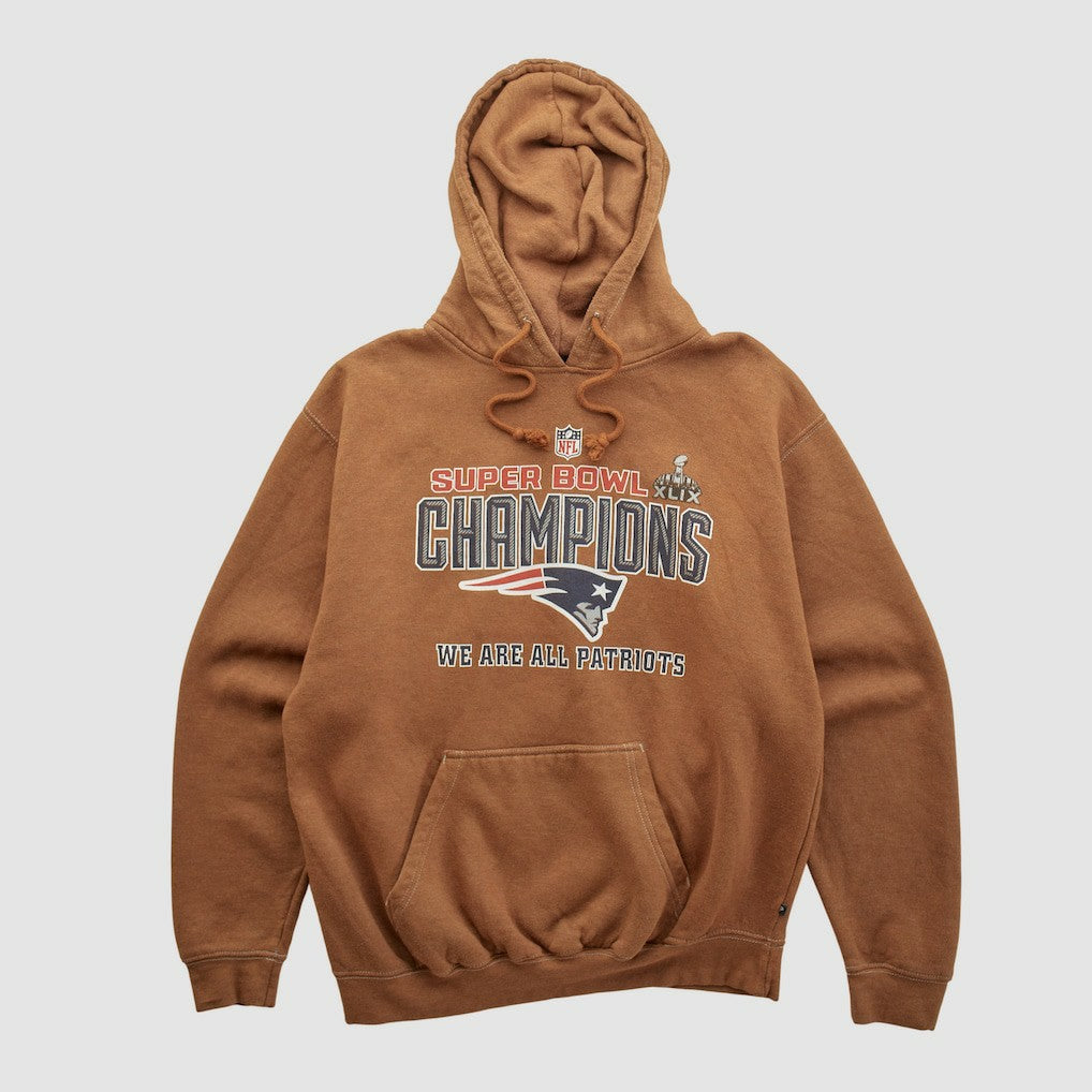 Super Bowl XLIX Pennant Sportswear 2015 Hooded Pullover Sweatshirt - Clay Vintage outlet