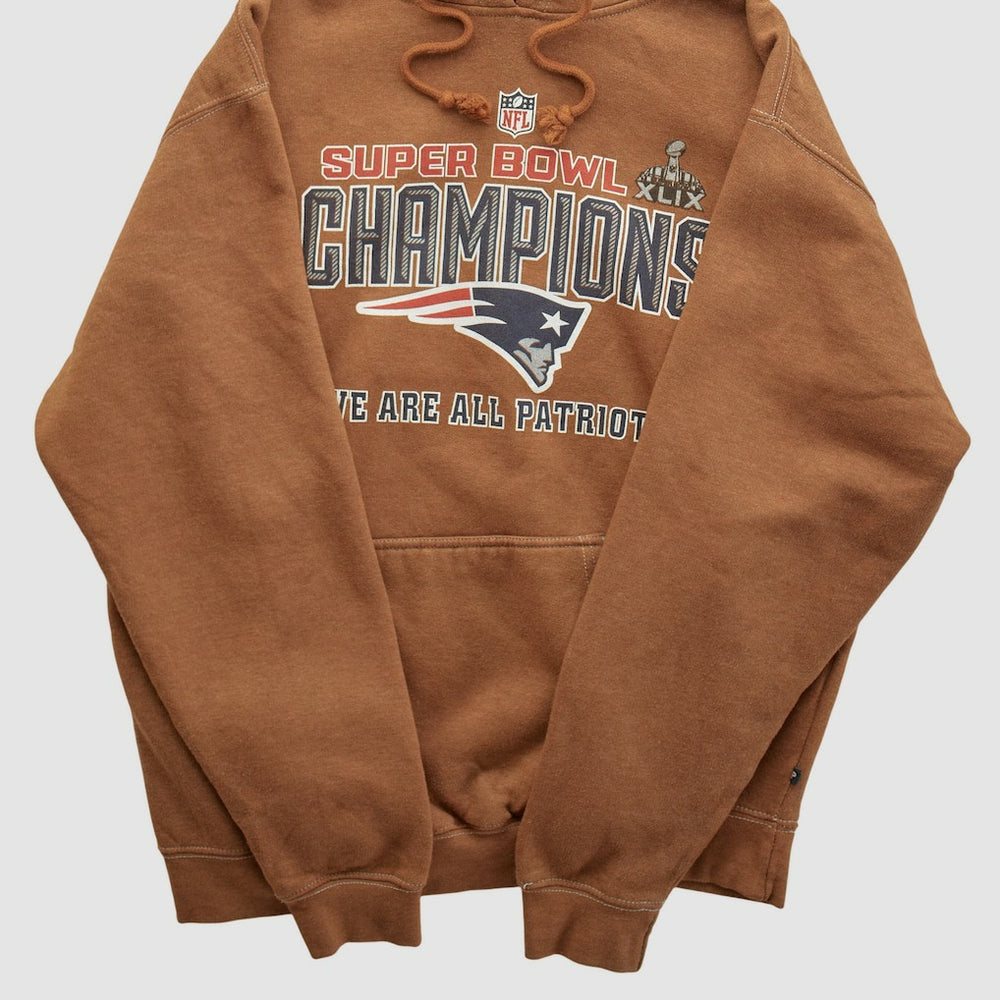 Super Bowl XLIX Pennant Sportswear 2015 Hooded Pullover Sweatshirt - Clay Vintage outlet