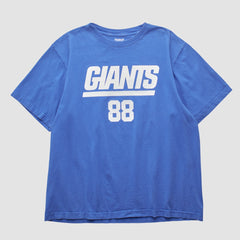 New York Giants Reebok 2000s T-shirt - Blue Vintage for sale