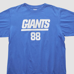 New York Giants Reebok 2000s T-shirt - Blue Vintage for sale