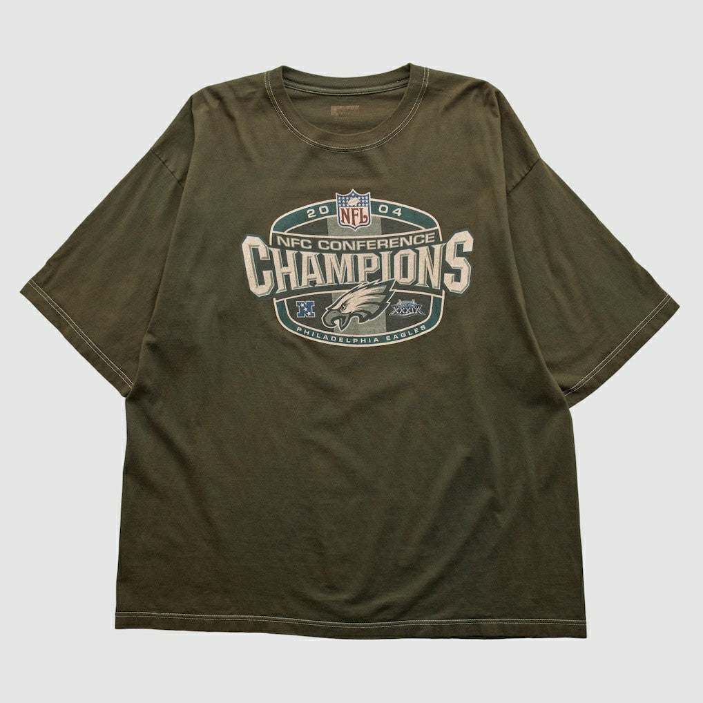 NFC Conference Champs 2004 T-shirt - Brown Vintage discount