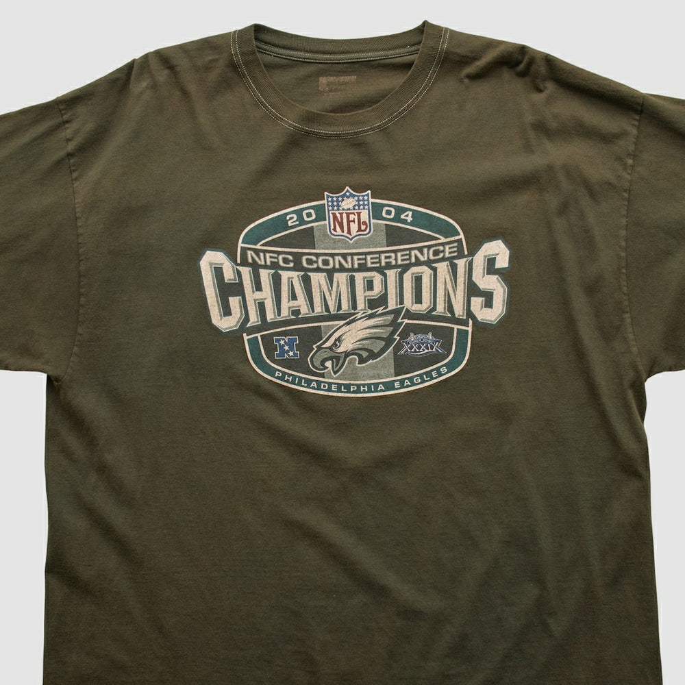 NFC Conference Champs 2004 T-shirt - Brown Vintage discount