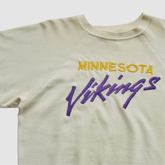 Minnesota Vikings Logo 7 80s Pullover Sweatshirt - White Vintage outlet