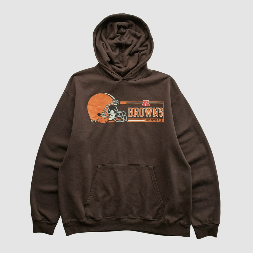 Cleveland Browns NFL 2000s Hooded Pullover Sweatshirt - Brown Vintage outlet