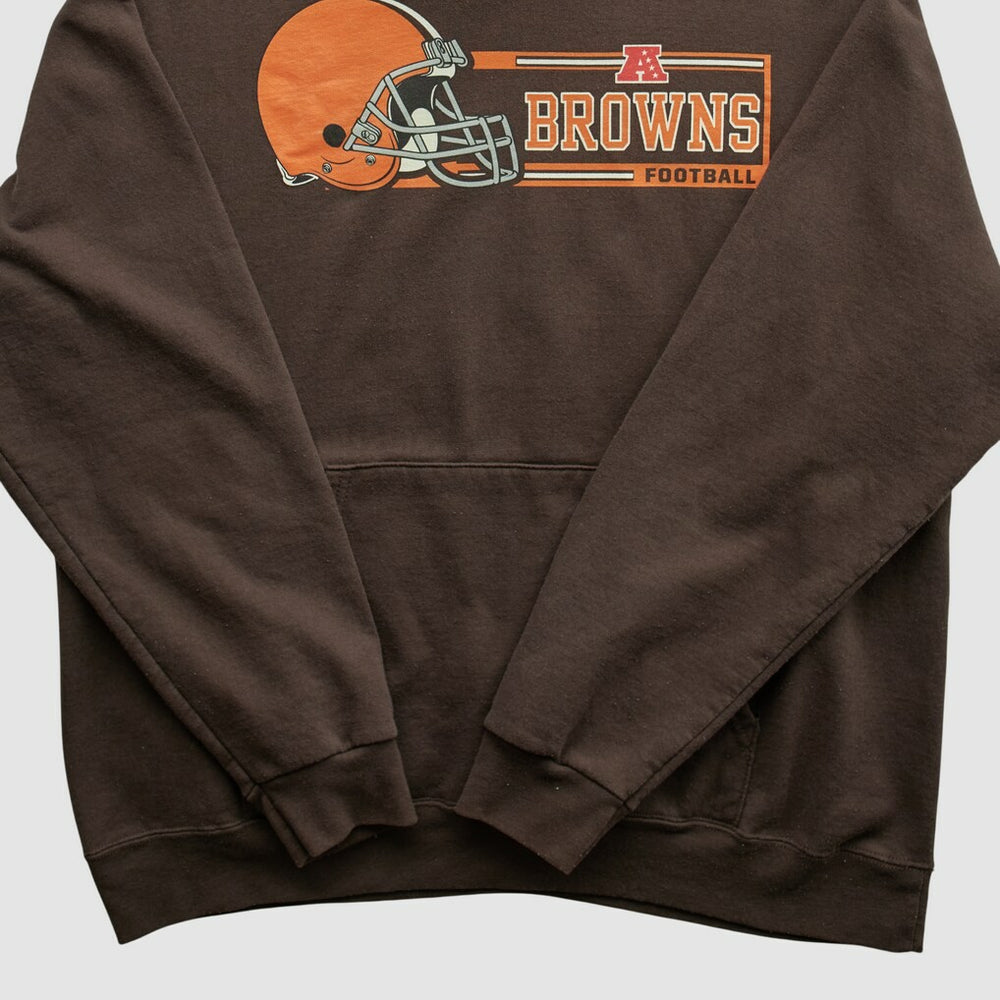 Cleveland Browns NFL 2000s Hooded Pullover Sweatshirt - Brown Vintage outlet