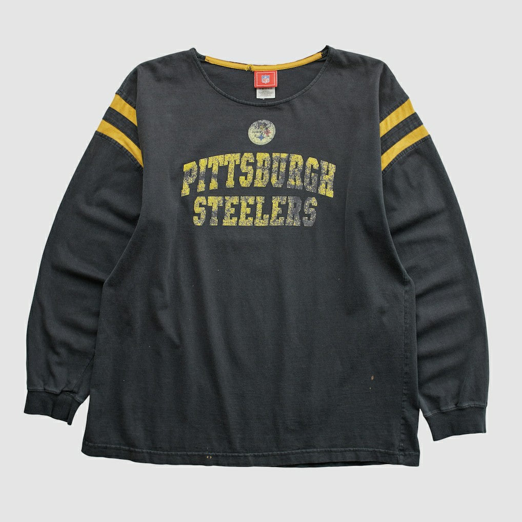 Pittsburgh Steelers NFL 2000s Long Sleeve T-shirt - Black Vintage outlet