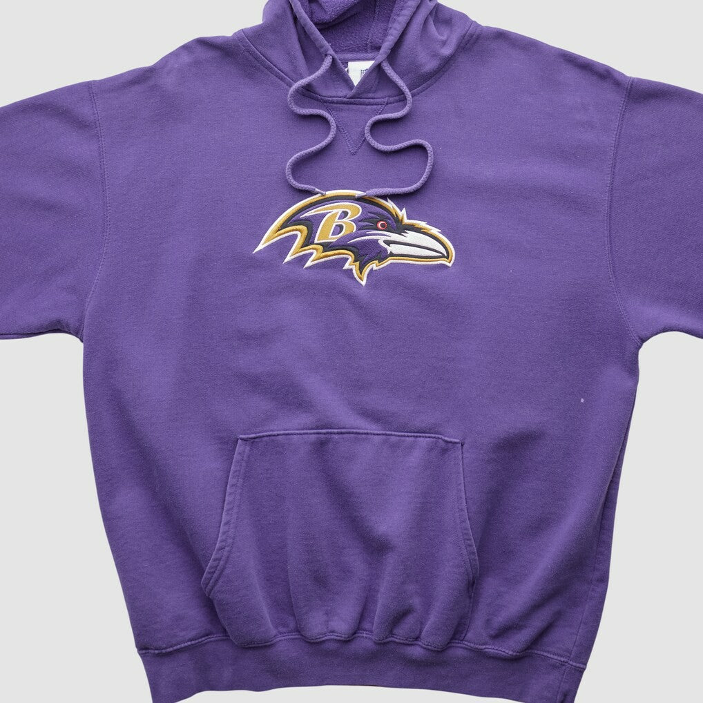 Baltimore Ravens NFL 2000s Hooded Pullover Sweatshirt - Purple Vintage for sale