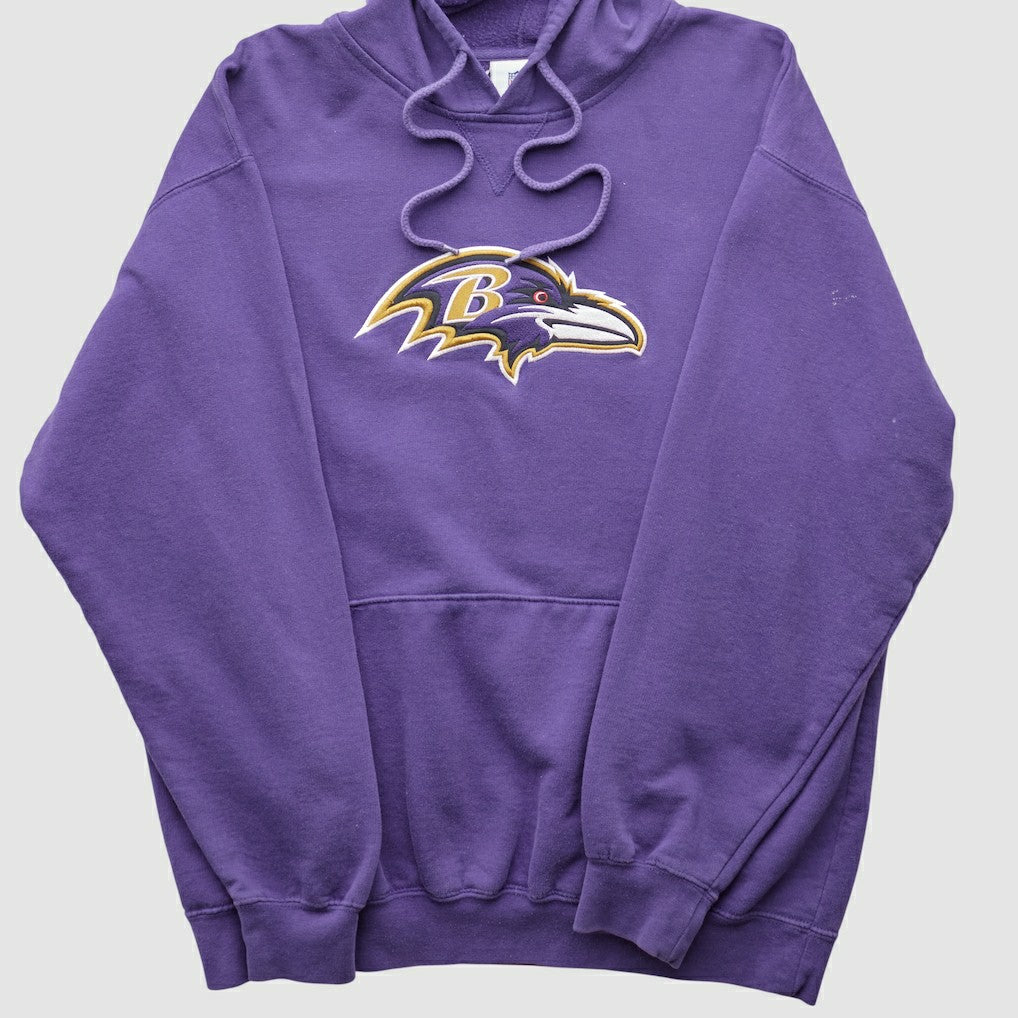 Baltimore Ravens NFL 2000s Hooded Pullover Sweatshirt - Purple Vintage for sale
