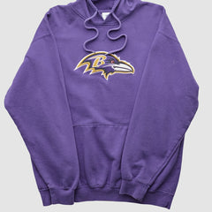 Baltimore Ravens NFL 2000s Hooded Pullover Sweatshirt - Purple Vintage for sale