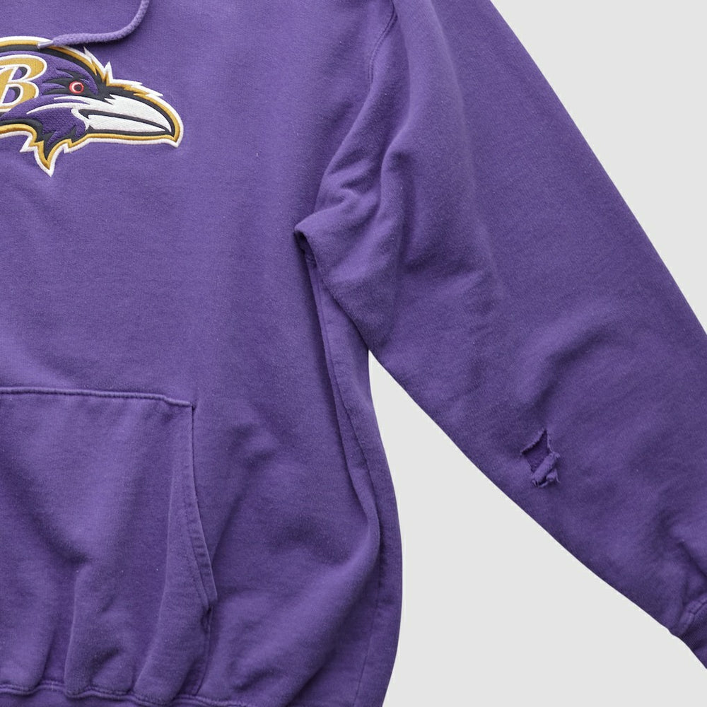 Baltimore Ravens NFL 2000s Hooded Pullover Sweatshirt - Purple Vintage for sale