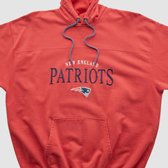 New England Patriots NFL 2000s Hooded Pullover Sweatshirt - Red Vintage discount