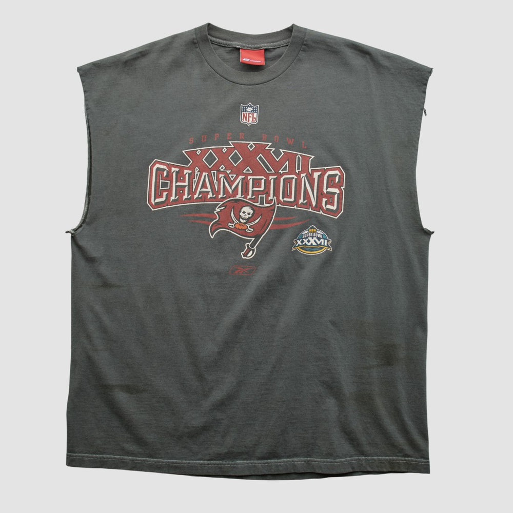 Super Bowl XXXVII Reebok 2003 T-shirt - Charcoal Vintage outlet