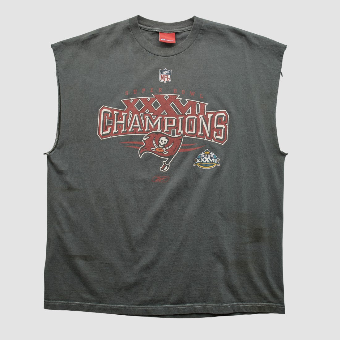 Super Bowl XXXVII Reebok 2003 T-shirt - Charcoal Vintage outlet