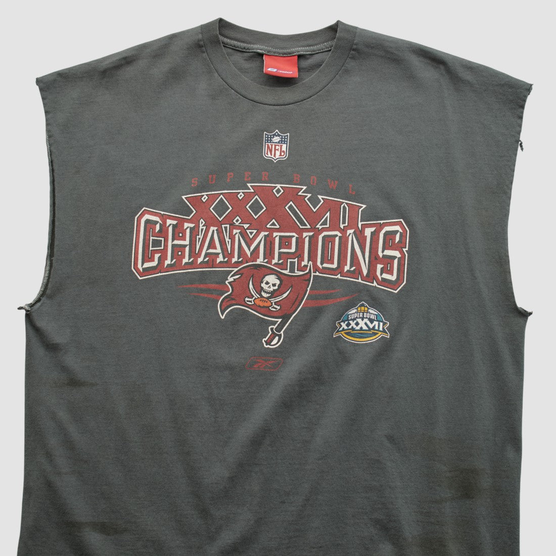Super Bowl XXXVII Reebok 2003 T-shirt - Charcoal Vintage outlet