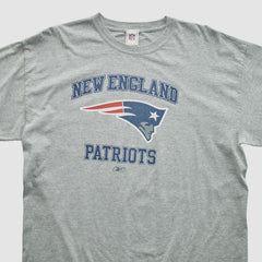 New England Patriots NFL 2000s Long Sleeve T-shirt - Heather Gray Vintage on sale