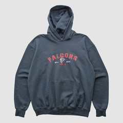 Atlanta Falcons NFL 2000s Hooded Pullover Sweatshirt - Black Vintage cheap