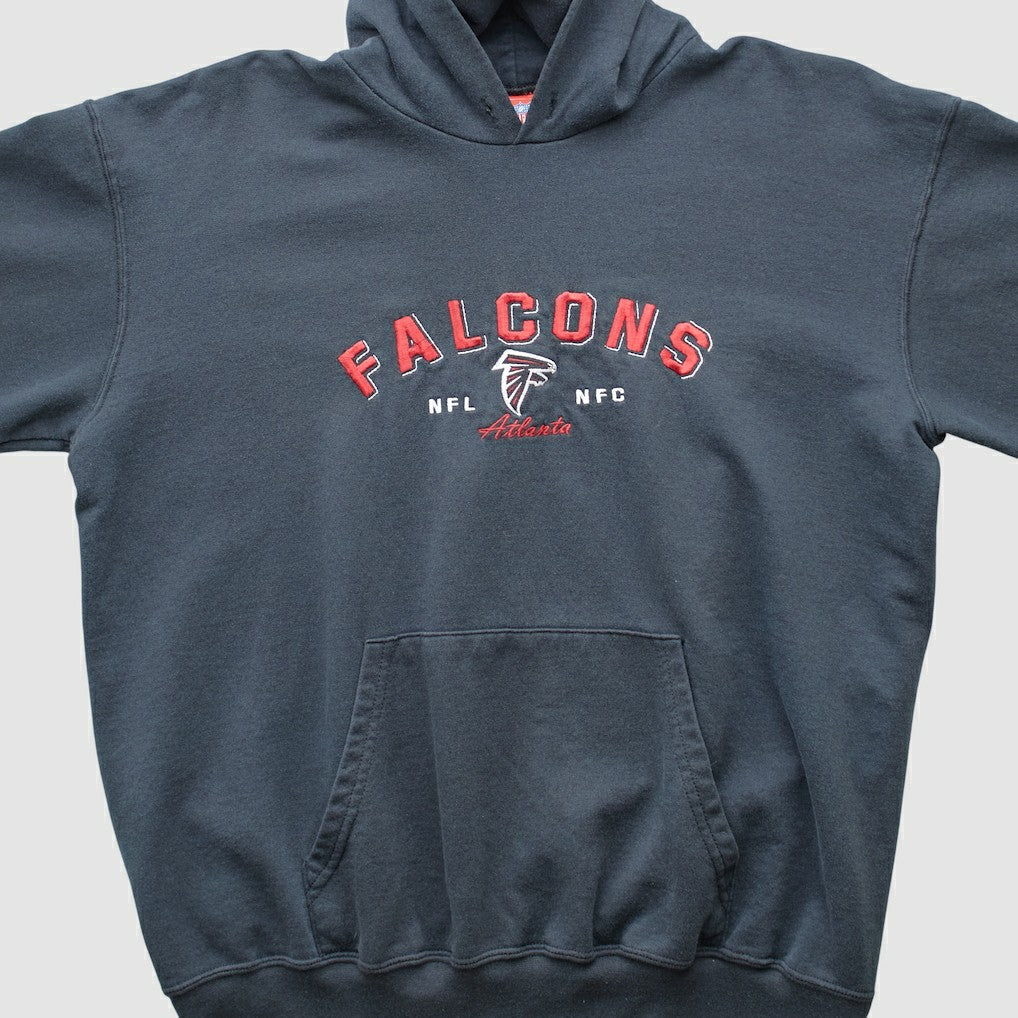 Atlanta Falcons NFL 2000s Hooded Pullover Sweatshirt - Black Vintage cheap