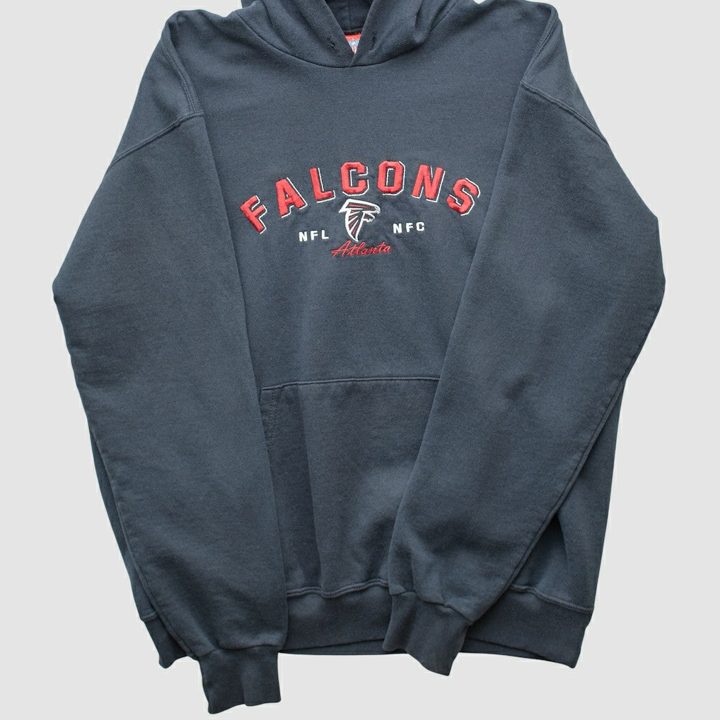 Atlanta Falcons NFL 2000s Hooded Pullover Sweatshirt - Black Vintage cheap