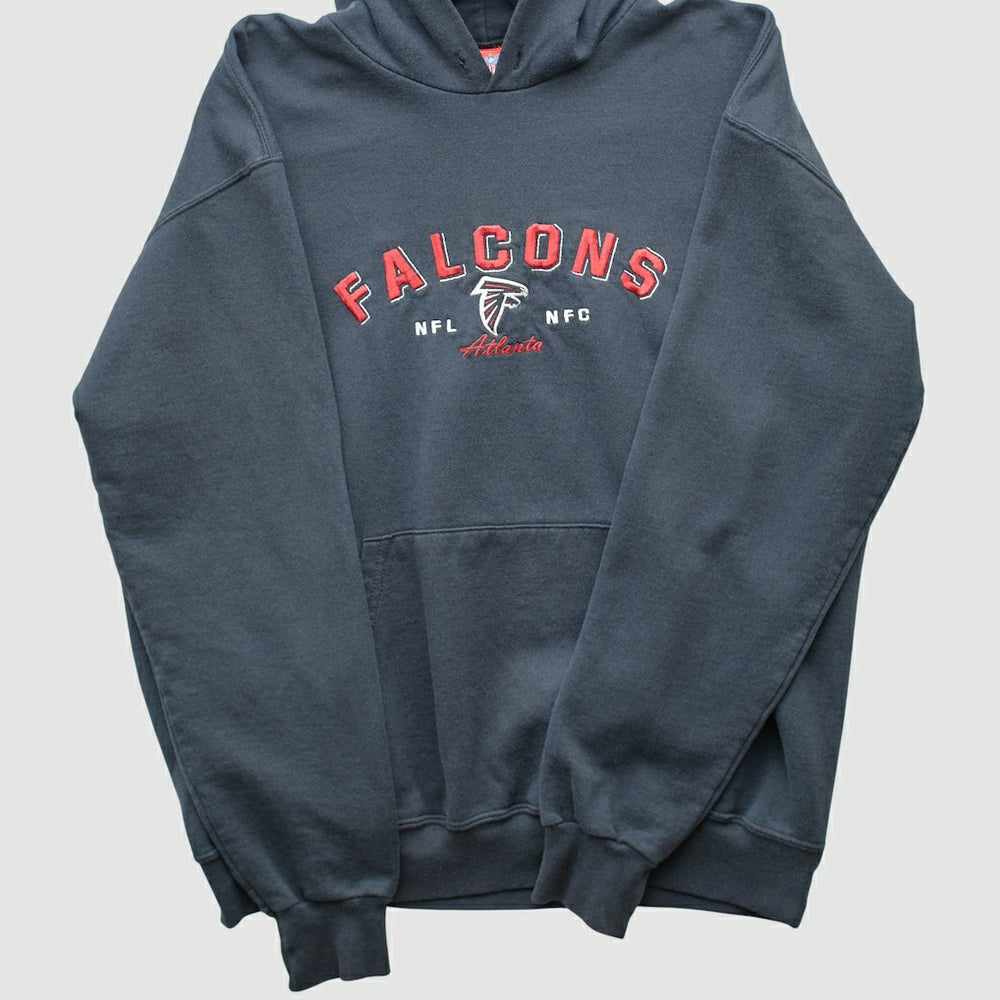 Atlanta Falcons NFL 2000s Hooded Pullover Sweatshirt - Black Vintage cheap