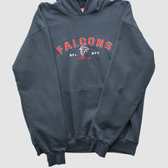 Atlanta Falcons NFL 2000s Hooded Pullover Sweatshirt - Black Vintage cheap