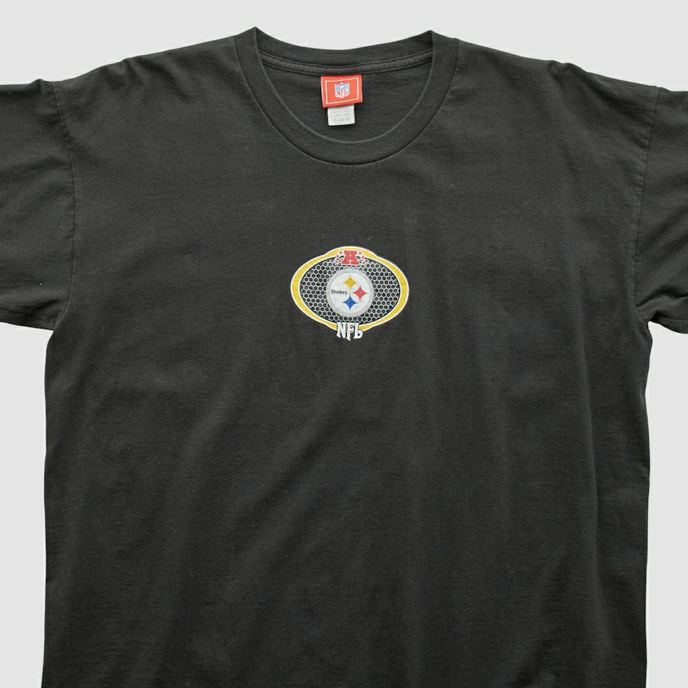 Pittsburgh Steelers NFL 2000s Long Sleeve T-shirt - Black Vintage on sale