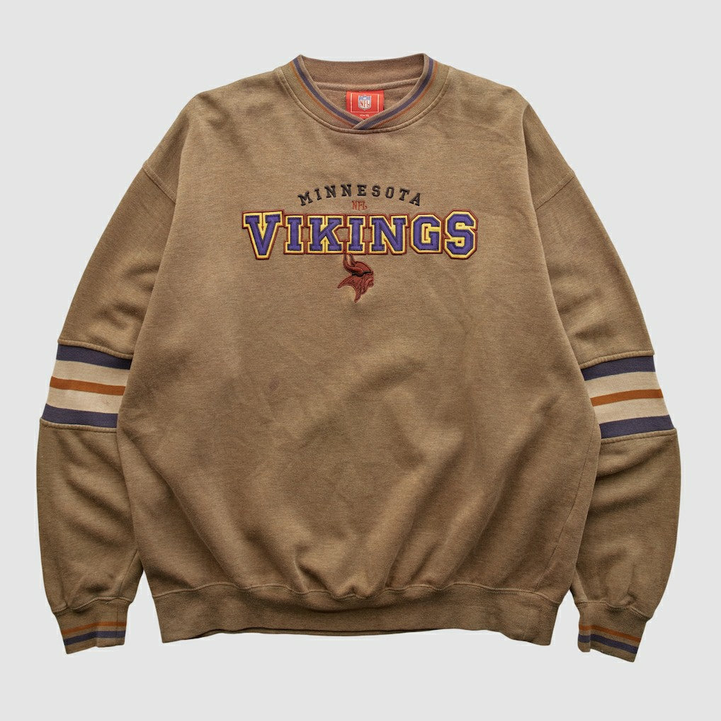 Minnesota Vikings NFL 2000s Pullover Sweatshirt - Clay Vintage on sale