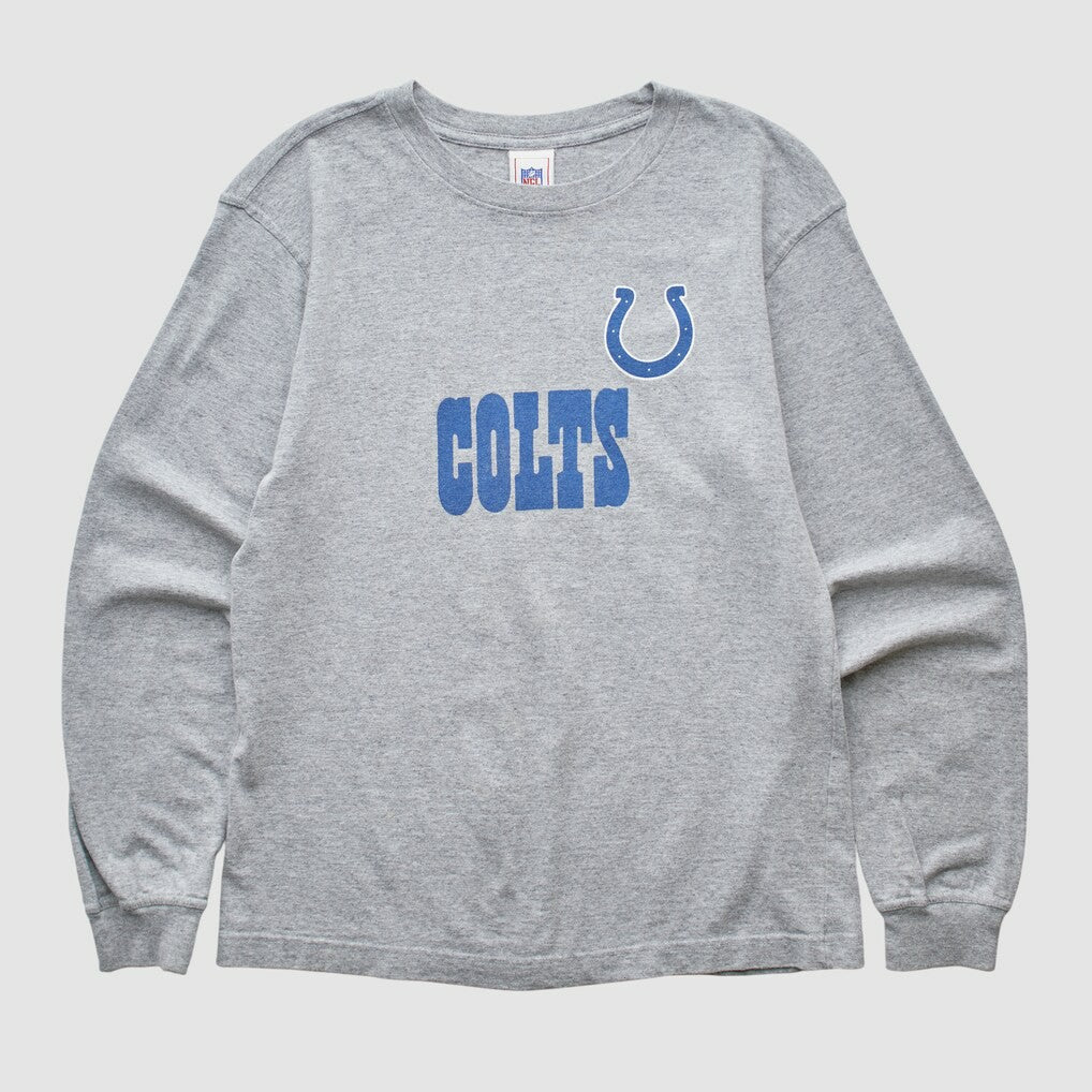 Indianapolis Colts NFL 2000s Long Sleeve T-shirt - Heather Gray Vintage sale