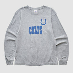 Indianapolis Colts NFL 2000s Long Sleeve T-shirt - Heather Gray Vintage sale