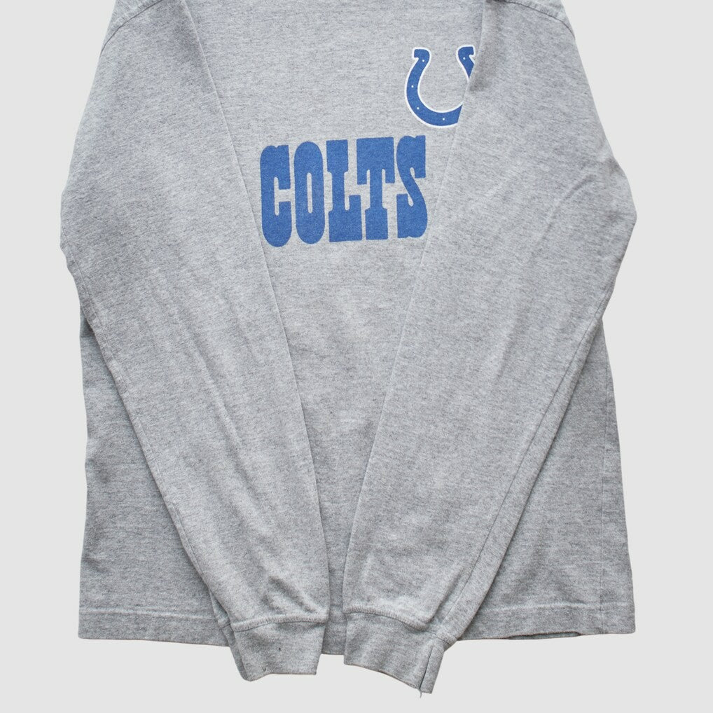 Indianapolis Colts NFL 2000s Long Sleeve T-shirt - Heather Gray Vintage sale