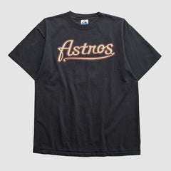 Houston Astros Majestic 2000s T-shirt - Black Vintage